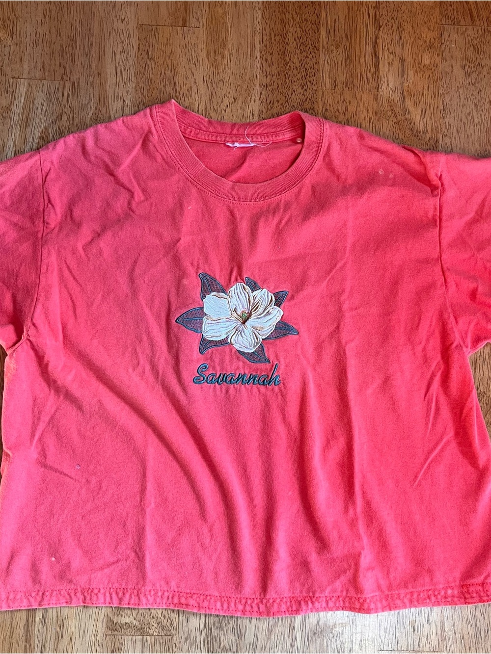 Pink Coral Savannah Floral Graphic Tee
